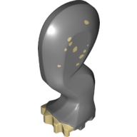 Animal Body Part, Dinosaur, Triceratops Leg, Left, Rear / Hind, with Pin, Tan Nails and Print Dark Bluish Gray