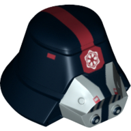 Helmet Sith Trooper with Thin Red Stripe and Imperial Print Black