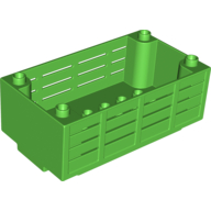Duplo Container Box, 4 1/2 × 8, with Studs on Corners Hellgrün