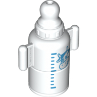 Duplo Baby Bottle with Cow and Scale Lines Print Weiß