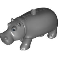 Duplo Animal Hippo, Adult with Opening Jaw Dunkelblaugrau