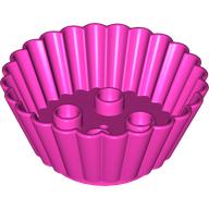 Duplo Cupcake / Muffin Cup with 2 × 2 Studs Dunkelrosa