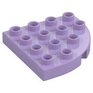 Duplo Platte rund Ecke 4 × 4 Lavendel