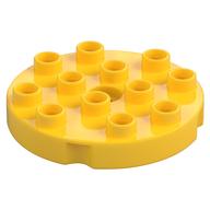 Duplo Platte rund 4 × 4 Gelb