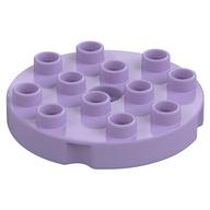 Duplo Plate Round 4 × 4 Lavender