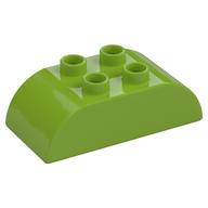 Duplo Brick 2 × 4 Curved Top Magenta