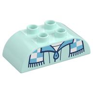 Duplo Brick 2 × 4 Curved Top, Jacket Top and Scarf Print Hellaqua