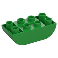 Duplo Stein 2 × 4 gebogen unten