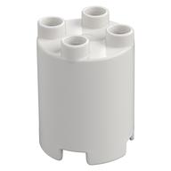 Duplo Brick Round 2 × 2 × 2 White