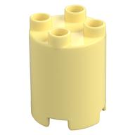 Duplo Stein rund 2 × 2 × 2 Leuchtendes Hellgelb