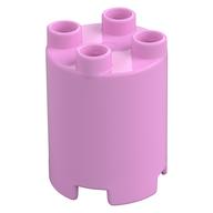 Duplo Stein rund 2 × 2 × 2 Leuchtrosa