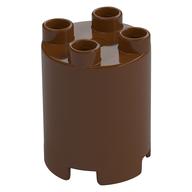 Duplo Brick Round 2 × 2 × 2 Reddish Brown