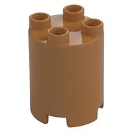 Duplo Brick Round 2 × 2 × 2 Medium Nougat