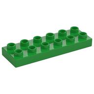 Duplo Plate 2 × 6 Bright Green