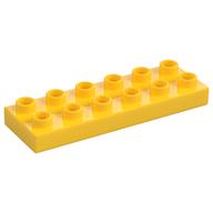 Duplo Platte 2 × 6 Gelb