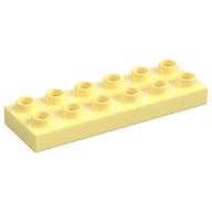 Duplo Plate 2 × 6 Bright Light Yellow