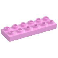Duplo Platte 2 × 6 Leuchtrosa