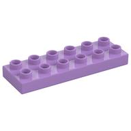 Duplo Plate 2 × 6 Medium Lavender