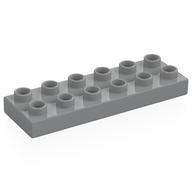 Duplo Platte 2 × 6 Hellblaugrau