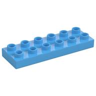 Duplo Plate 2 × 6 Medium Blue