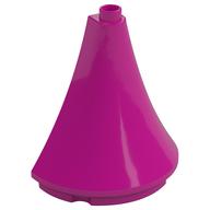 Duplo Building Roof Spire Half 4.5 × 2 × 4 Magenta