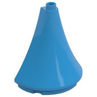 Duplo Building Roof Spire Half 4.5 × 2 × 4 Dunkelazur