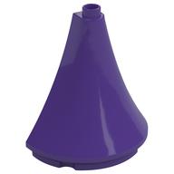 Duplo Building Roof Spire Half 4.5 × 2 × 4 Dunkellila