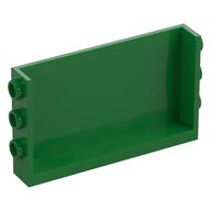 Panel 1 × 6 × 3 with Studs on Sides Green