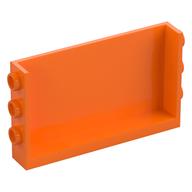 Panel 1 × 6 × 3 with Studs on Sides Orange