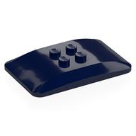 Brick Curved 6 × 4 × 2/3 Quad Curved with 2 × 2 Studs Dark Blue