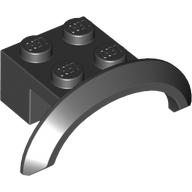 Wheel Arch, Mudguard 4 × 2 1/2 × 1 Black