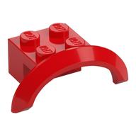 Wheel Arch, Mudguard 4 × 2 1/2 × 1 Red