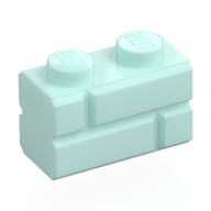 Brick Special 1 × 2 with Masonry Brick Profile Light Aqua
