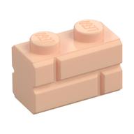 Brick Special 1 × 2 with Masonry Brick Profile Light Nougat