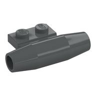 Engine, Smooth Small, 1 × 2 Side Plate with Axle Holders and Slot Dark Bluish Gray