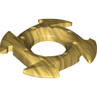Ring 4 × 4 with 2 × 2 Opening and 4 Arrow Ends (Ninjago Spinner Crown)