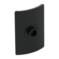 Shield Rectangular Curved with Stud Schwarz
