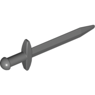 Weapon Sword / Greatsword Pointed with Thin Crossguard Dunkelblaugrau