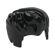 Hair Swept Back with Forelock Schwarz