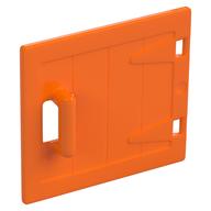 Duplo Door / Lid, Wood Effect Orange