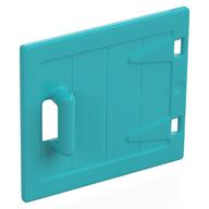 Duplo Door / Lid, Wood Effect Mittelazur