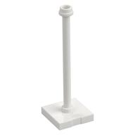 Tile Special 2 × 2 with Bar, Hollow Stud with Stop Ring (Flag Pole) White