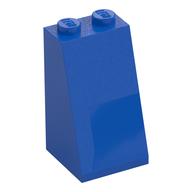 Brick Sloped 75° 2 × 2 × 3 [Solid Studs] Blue