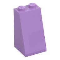 Brick Sloped 75° 2 × 2 × 3 [Solid Studs] Medium Lavender