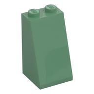 Brick Sloped 75° 2 × 2 × 3 [Solid Studs] Sand Green