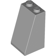 Brick Sloped 75° 2 × 2 × 3 [Solid Studs] Light Bluish Gray