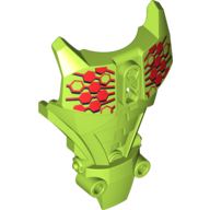 Large Figure Torso Cover, Armor with Red Hexagons Print (Breez) Limette