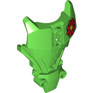 Large Figure Torso Cover, Armor with Red and Yellow Flower Print (Joker) Bright Green