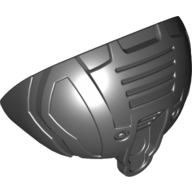Large Figure Shoulder Cover, Armour, Rounded Black