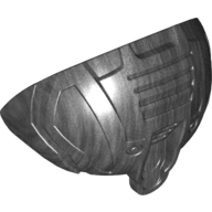 Large Figure Shoulder Cover, Armour, Rounded Pearl Titanium